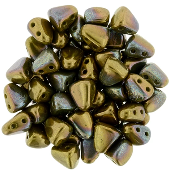 NIB-BIT - 6x5mm - Opaque Olive - Bronze Vega - LH53410