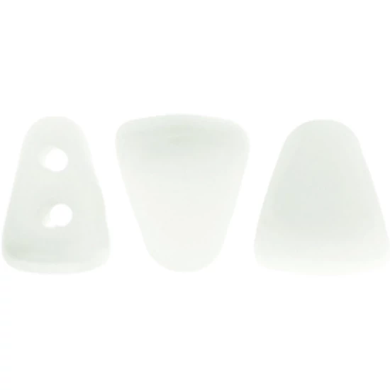 NIB-BIT kétlyukú gyöngy - 6x5mm - White - 03000