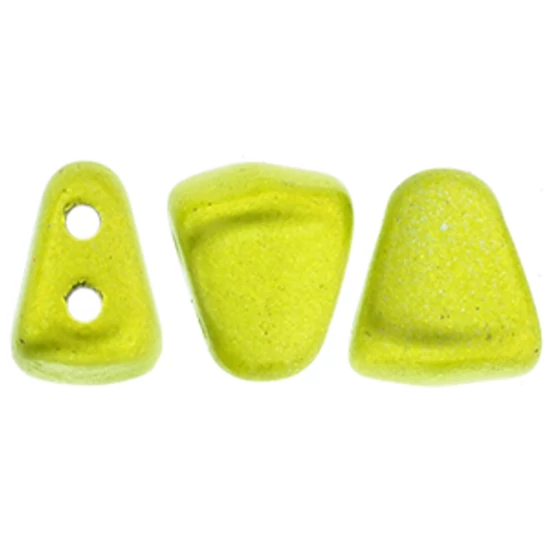 NIB-BIT kétlyukú gyöngy - 6x5mm - Metalust - Electric Green - 24210JT