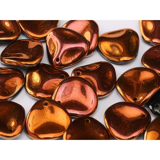 Petal gyöngy 14x13mm - JET SUNSET - 27137 
