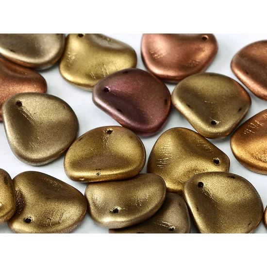 Petal gyöngy - 14x13mm - METALLIC MIX - 01610