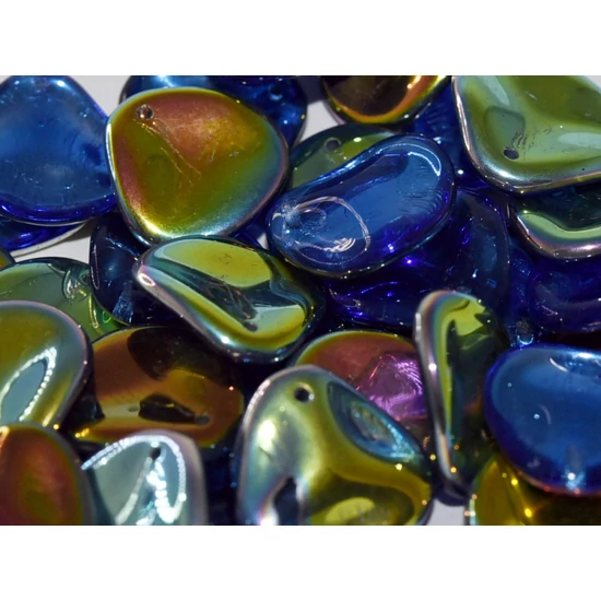 Petal gyöngy - 14x13mm - SAPPHIRE VITRAIL - 30030/28101