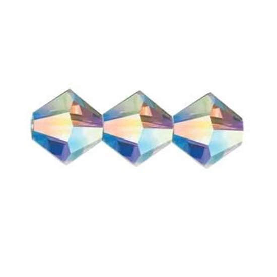 PRECIOSA MC Bicone - 4mm - CRYSTAL 2X AB - 00030-20000