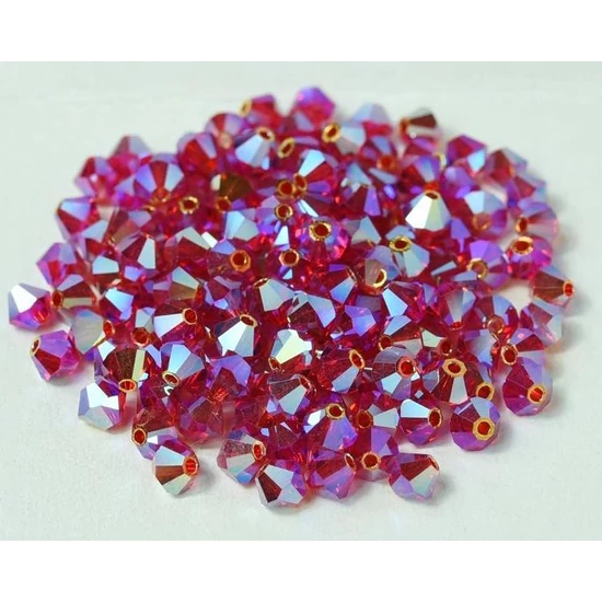 PRECIOSA MC Bicone - 4mm - LT.SIAM 2X AB - 50730-20000