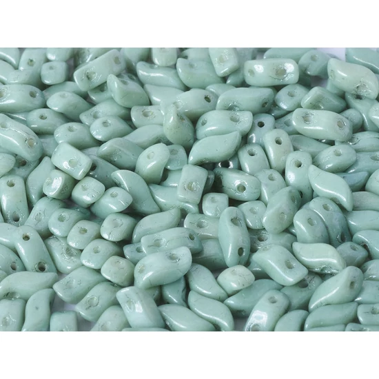 StormDuo - 3 X 7 MM - CHALK WHITE TEAL LUSTER - 14459