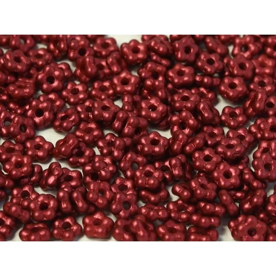 Cseh Préselt virág - 5mm - LAVA RED - 01890
