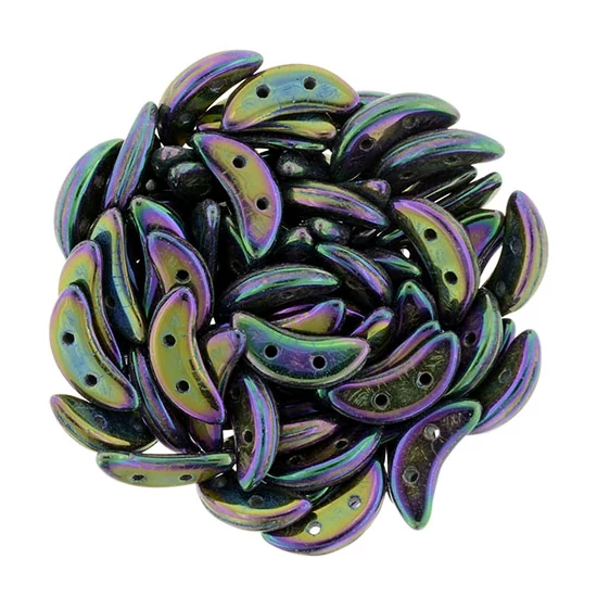 Crescent - Félhold - 10x3mm - Iris - Purple - Iris - Purple