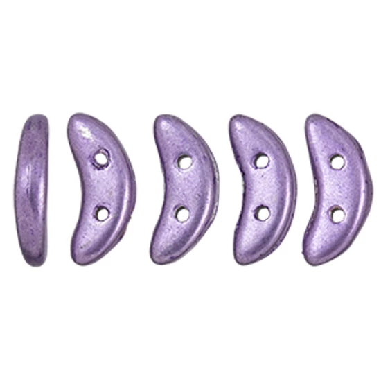 Félhold gyöngy - 10x4mm - Saturated Metallic Crocus Petal - 06B08