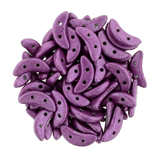 Félhold gyöngy - 10x4mm - ColorTrends: Saturated Metallic Fuchsia - 77036CR