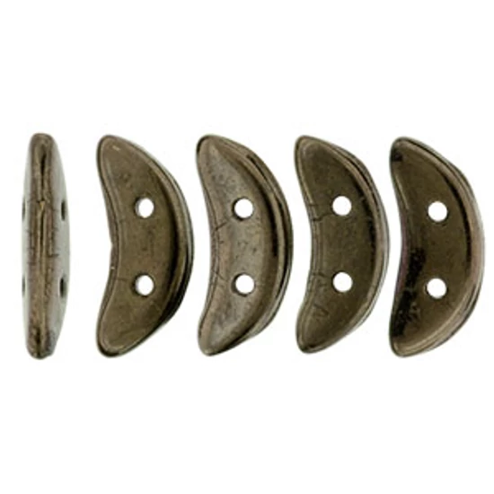 Félhold gyöngy - 10x3mm - Dk Bronze - LZ23980