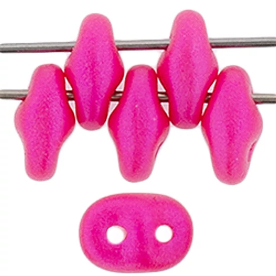 SuperDuo - 2,5x5mm -  Pearl Shine - Hot Neon Pink - 24504AL