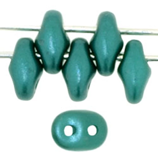 SuperDuo 2,5x5mm : Pearl Coat - Teal - 25027AL