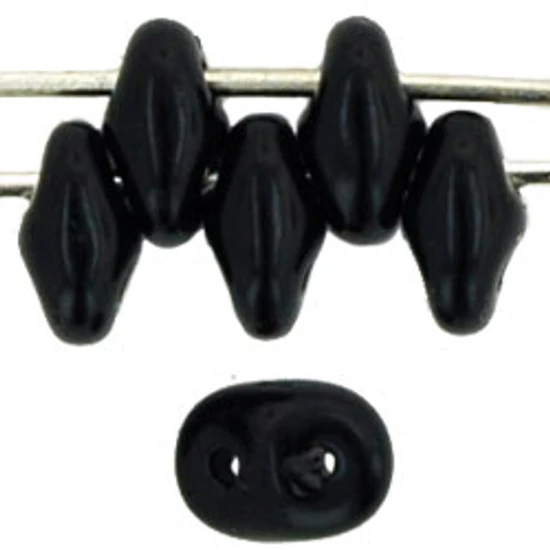 Superduo - 2,5x5mm - Fekete - 23980