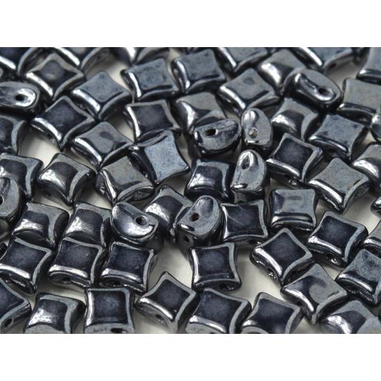 WIBEDUO® - 8x8mm - JET HEMATITE - 14400