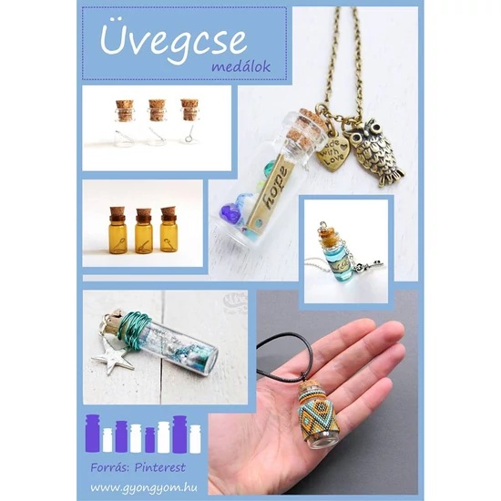 Üvegcse ékszer készítés