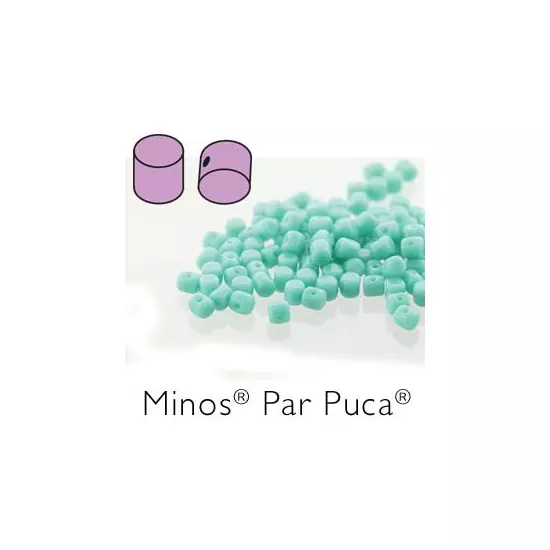 Minos® par Puca®- OPAQUE GREEN TURQUOISE 2,5x3mm