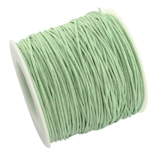 Textil zsinór- 1mm - Halvány menta színben