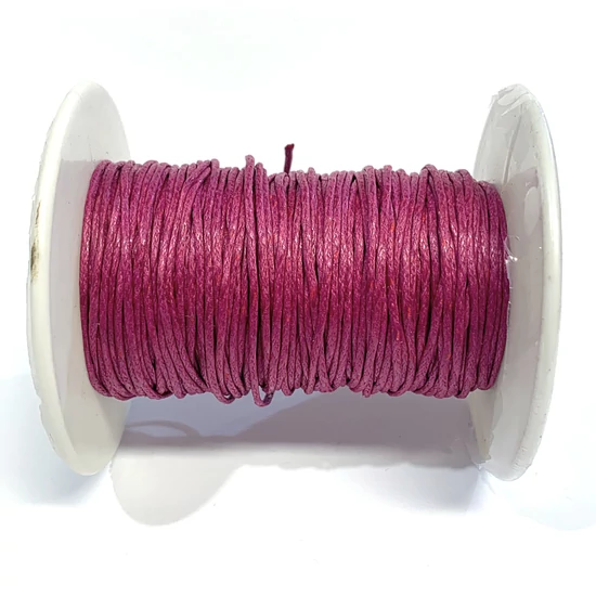 Textil zsinór - 1mm - Mély Fukszia színben