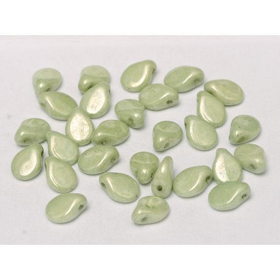 Pip gyöngy - 5x7mm - ALABASTER MINT LUSTER - 14457