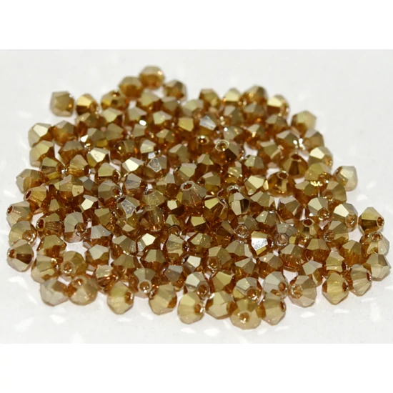 PRECIOSA MC Bicone - 4mm - CRYSTAL GOLDEN FLARE FULL - 00030-23800
