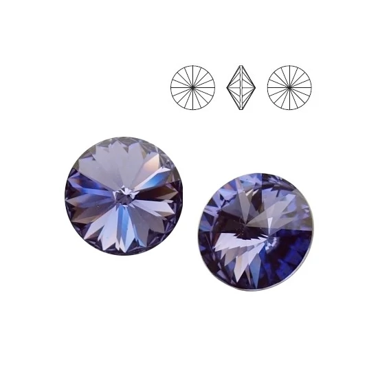 Swarovski Rivoli - 12,0 MM - TANZANITE-F - 1122