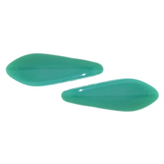 Lándzsa (szirom) gyöngy- Persian Turquoise - 5x16mm- 2 lyukú