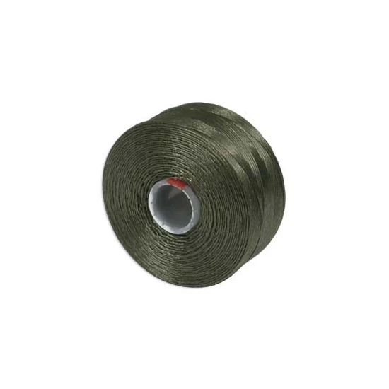 Gyöngyfűző cérna - S-LON - OLIVE