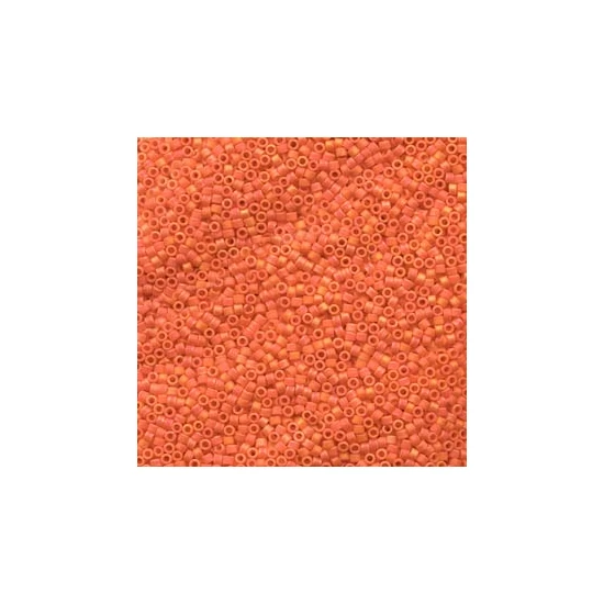 Delica - Miyuki - 11/0 - OPAQUE ORANGE AB MATTED - 0872