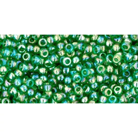 Toho kásagyöngy - 11/0 - Transparent - Rainbow Grass Green - 167B