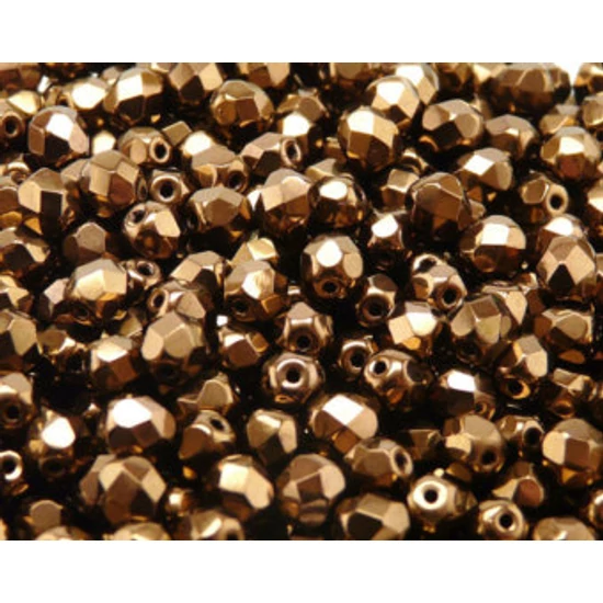 Cseh Csiszolt - 6mm - JET BRONZE - 23980/14415
