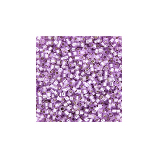 Miyuki delica - 11/0 - SILVER LINED LAVENDER ALABASTER DYED - 0629
