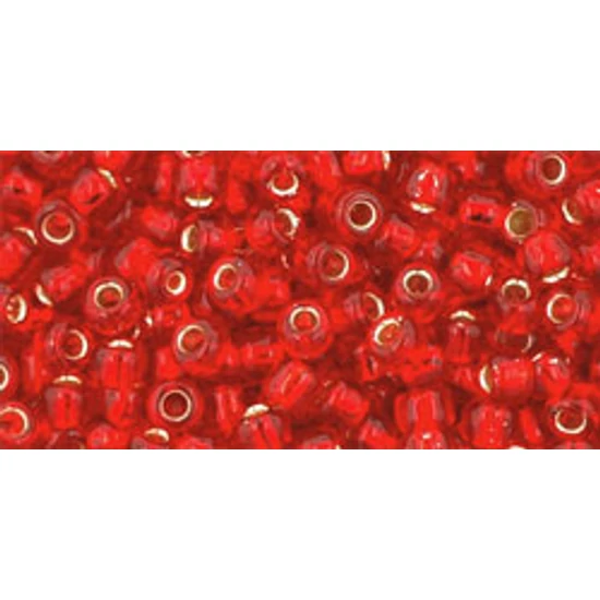Toho kásagyöngy - 8/0 - Silver-Lined Ruby - 25C
