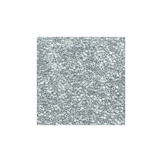 Miyuki delica - 11/0 -  Matted Transparent Grey Mist AB - 1286