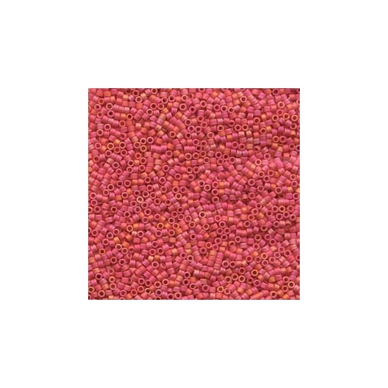delica, opaque cranberry AB matted