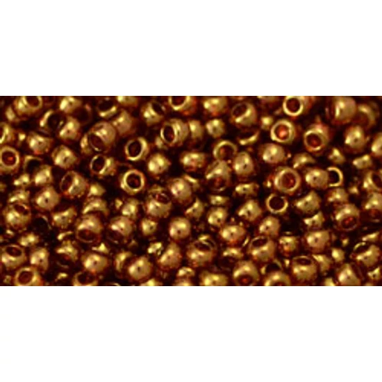 Toho kásagyöngy - 11/0 - Gold-Lustered Transparent Pink - 421