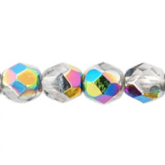 Cseh Csiszolt - 6mm  - Crystal - Vitral - V00030