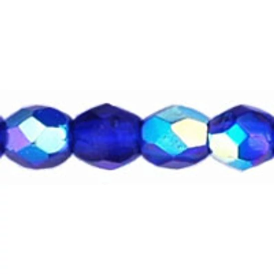 Cseh Csiszolt gyöngy - 3mm - Dk Sapphire AB - X30080
