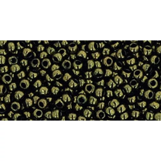 Toho kásagyöngy -11/0 - Gold-Lustered Dk Antique Bronze - 422