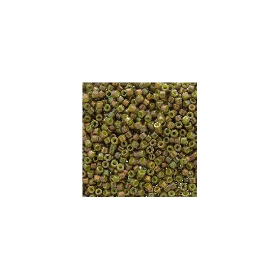 Miyuki delica - 11/0 - OPAQUE OLIVE GOLDEN LUSTER - 0133