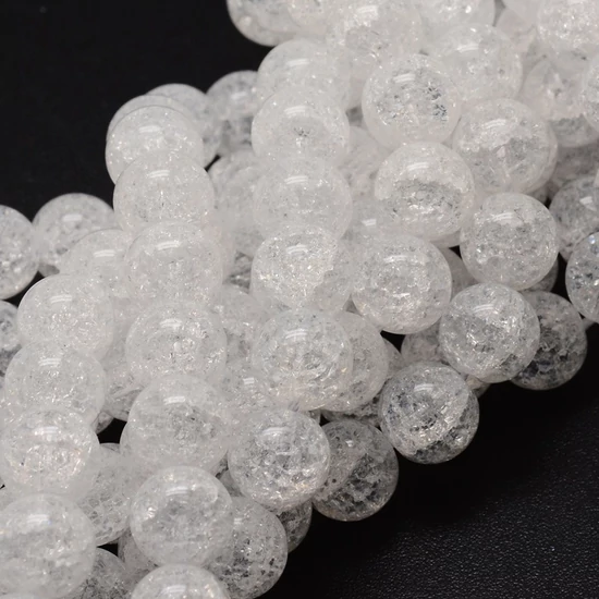 Ásványgyöngy - 4mm - Természetes Hegyikristály