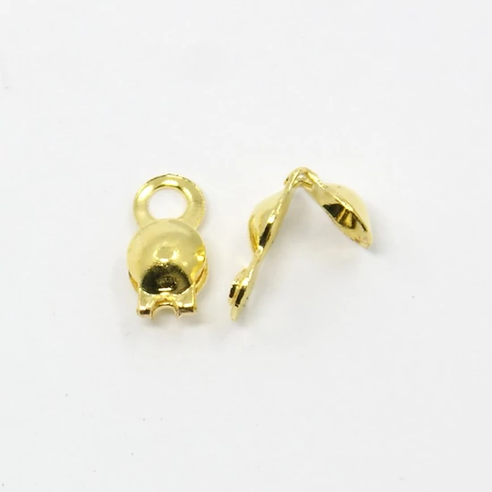 CSOMÓREJTŐ - 8x4MM - 1 ARANY - Nikkelmentes  (10db)