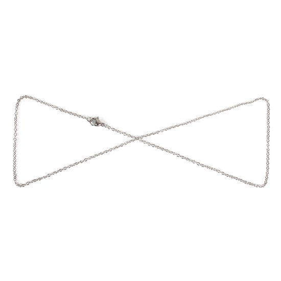 Nyaklánc alap - 304 rozsdamentes acél - kapoccsal - 45cm