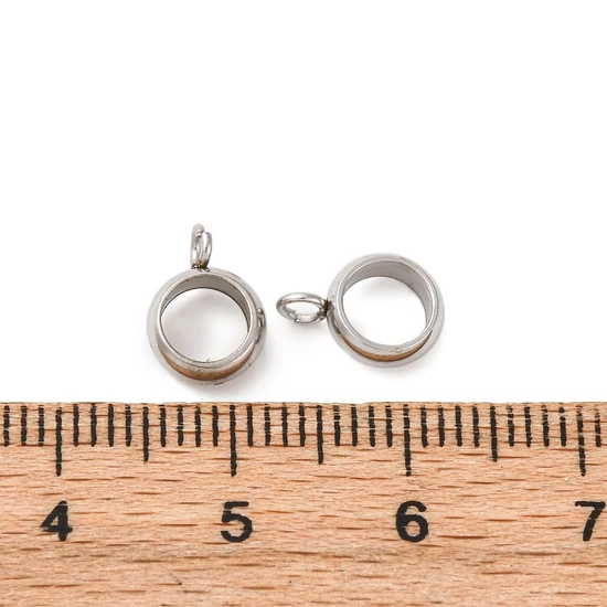 Medáltartó - rozsdamentes acél, 9,5x7x3 mm