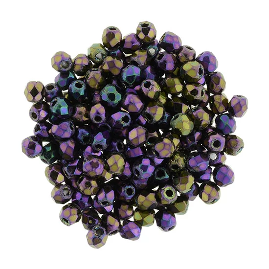 Csiszolt gyöngy - 2mm - Iris - Purple - 21495JT