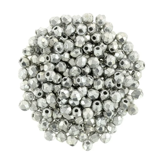 Csiszolt gyöngy - 2mm - Silver -27000CR