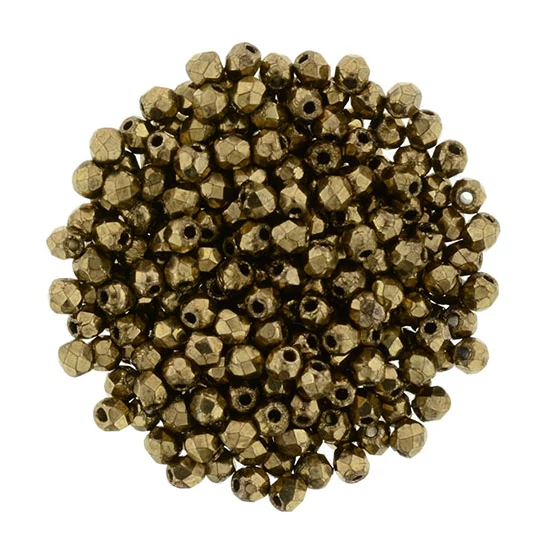 Csiszolt gyöngy - 2mm - Bronze - B23980
