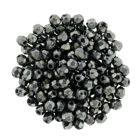 Csiszolt gyöngy - 2mm - Hematite - L23980