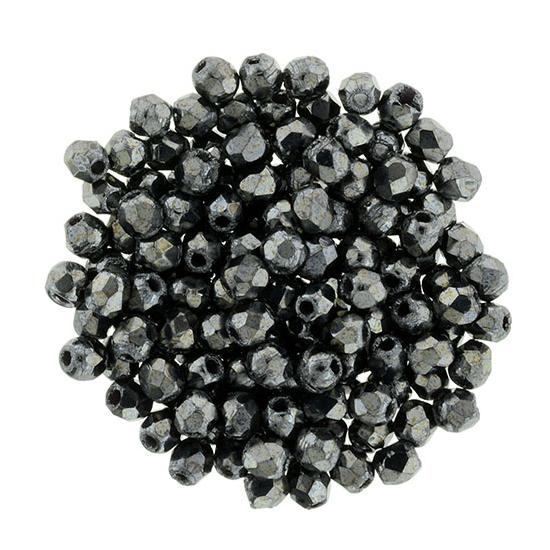 Csiszolt gyöngy - 2mm - Hematite - L23980