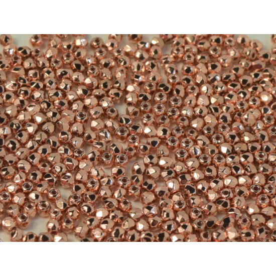 Csiszolt gyöngy - 2mm - Crystal Copper Plated - 39000 