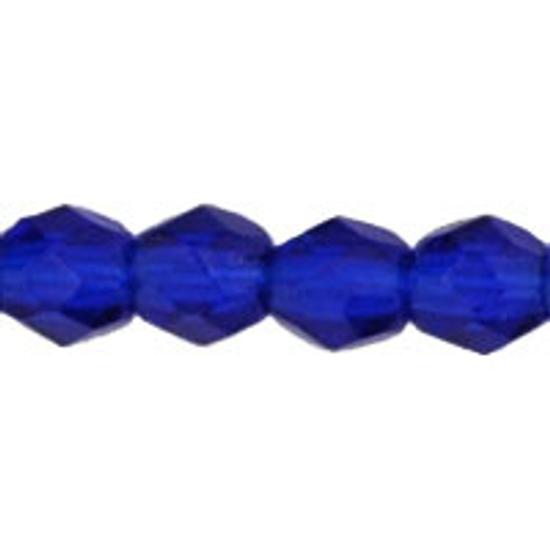 Cseh Csiszolt - 3mm - Cobalt - 30090